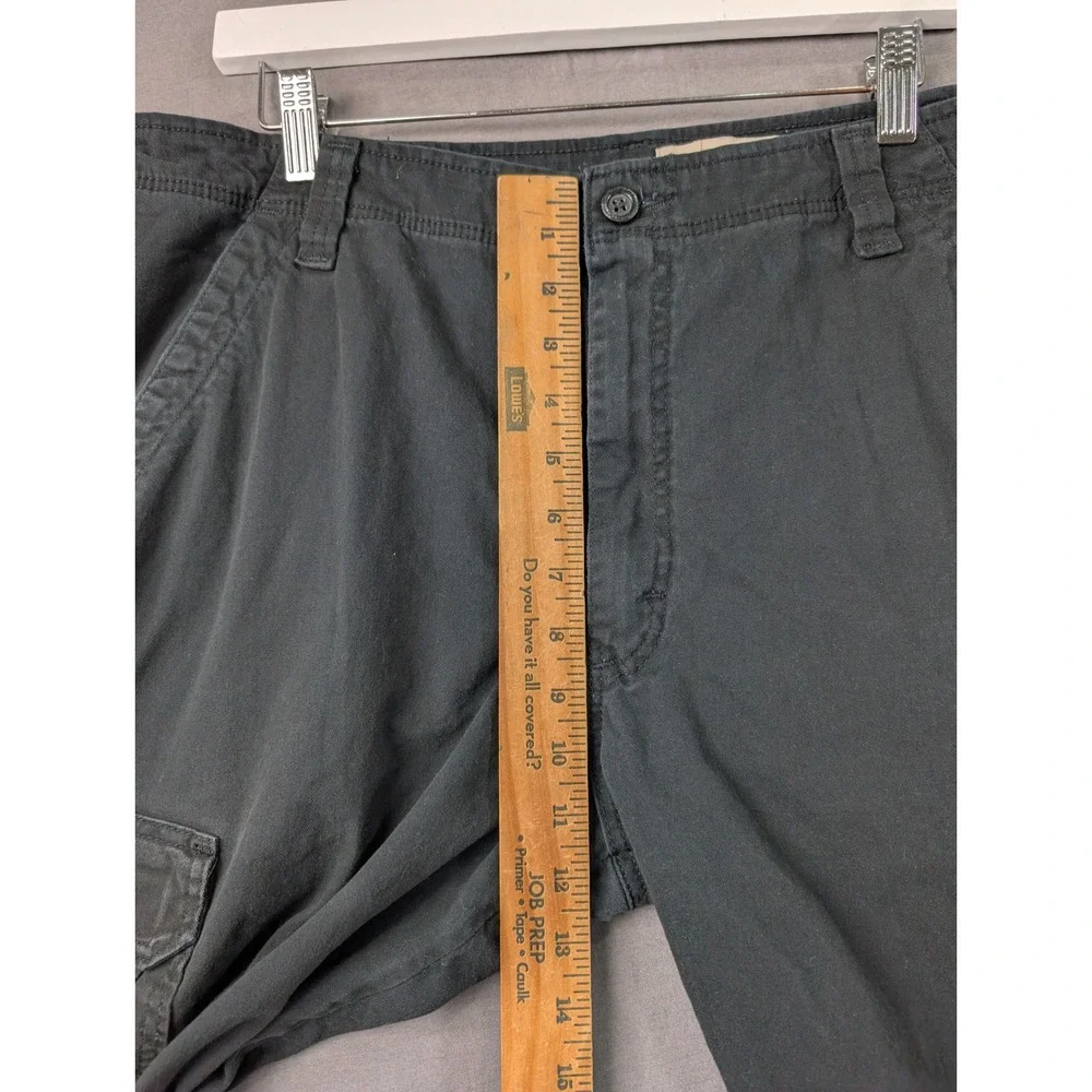 Wrangler Mens Relaxed Fit Cargo Pants Black 36x30